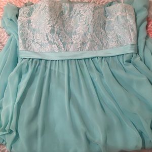 Blue bridesmaid dress